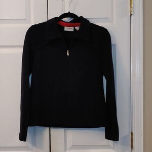 Liz Claiborne black zip up jacket Sz M